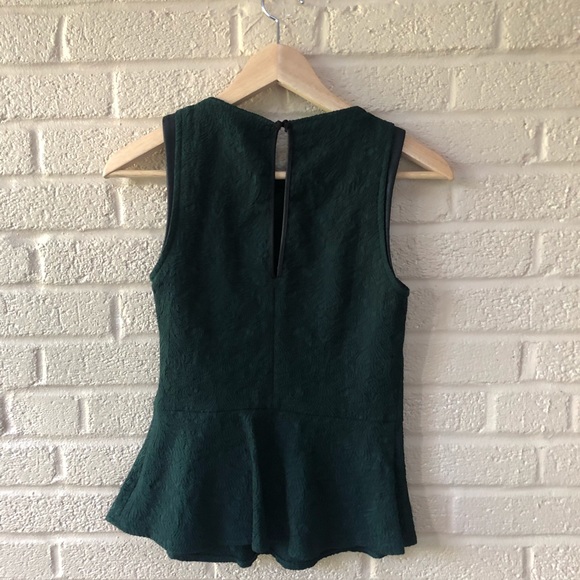 Zara Trafaluc Green Peplum Top - Picture 3 of 4